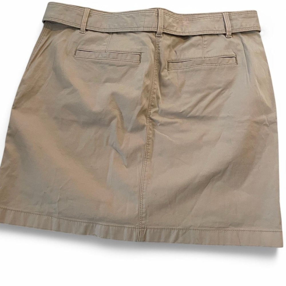 White House Black Market Tan A-line Mini Skirt - Picture 6 of 7